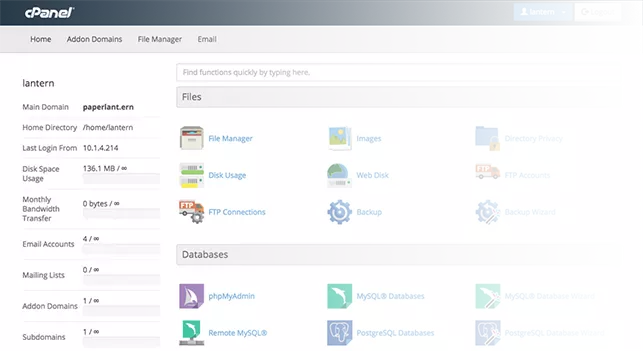 cpanel