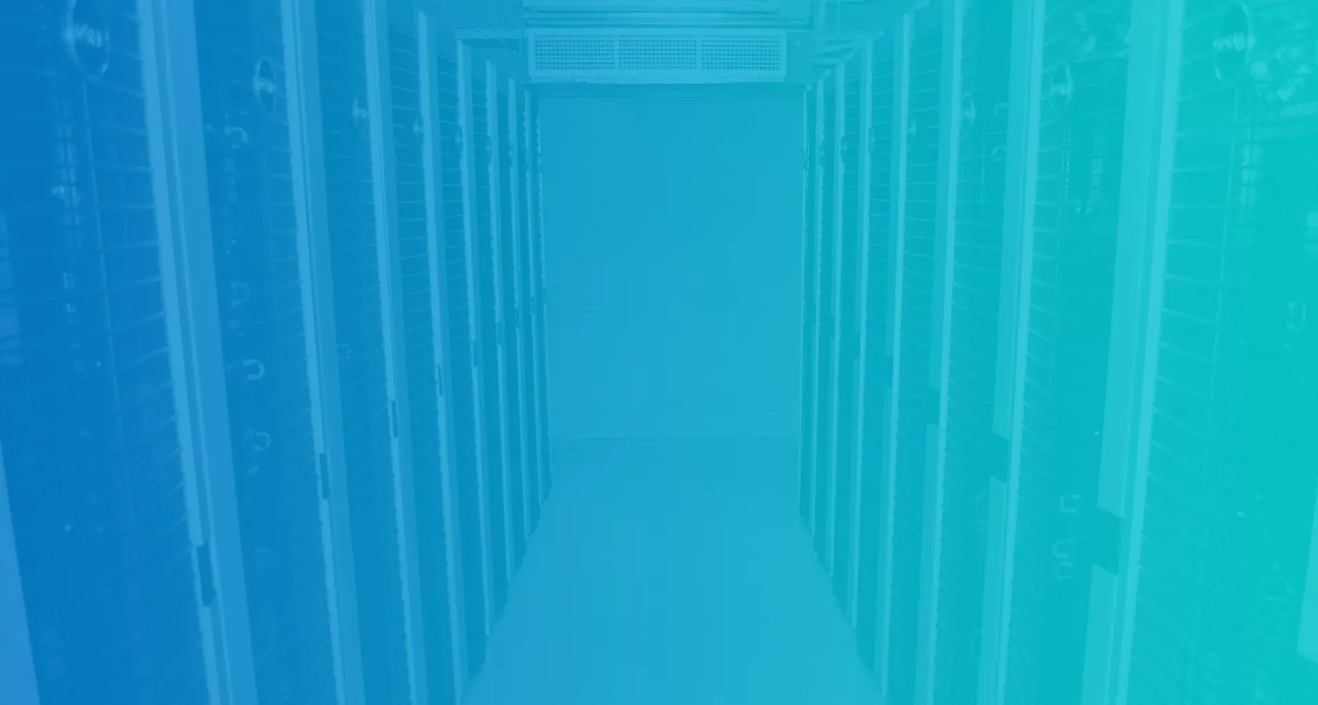 Rack aisle in the NAV data center