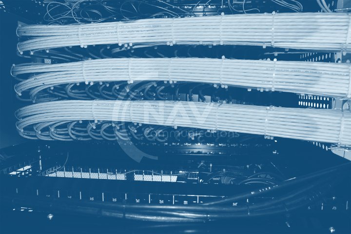 Neatly organised fibre runs